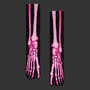 Шкарпетки японські CEH: X-Ray: Skeleton: Toxic Pink (р. 35-39), (91683)