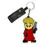 Брелок двухсторонний Trigun: Vash the Stampede w/ Gun, (9170)