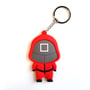 Брелок двухсторонний Squid Game: Pink Soldier (square), (10263)
