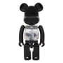 Bearbrick: My First Baby (400%) (Black/Silver) , (44126)