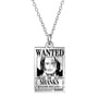 Металевий кулон One Piece: Shanks: «Wanted», (600363)