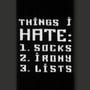 Шкарпетки CEH: Paradox Lists: «Things I Hate: 1. Socks 2. Irony 3. Lists‎» (р. 40-45), (91631) 2