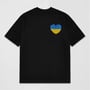 Футболка Creative Depo: «Українське серце» (M) (черная), (981288)