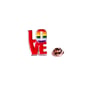 Металлический значок (пин) «Love» (Pride), (11027)
