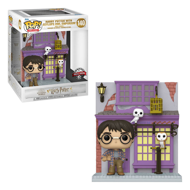 Фігурка Funko POP! Deluxe: Wizarding World: Harry Potter: Harry w/ Eeylops Owl Emporium (Special Edition), (58135) – купити в інтернет-магазині World Of Comics : ціни, відгуки, фото, характеристики