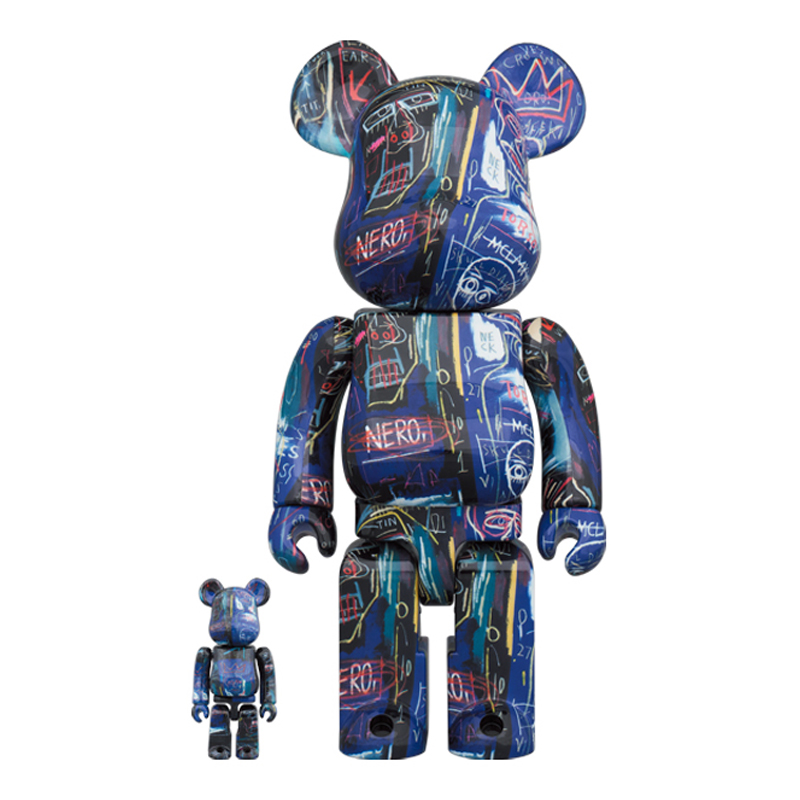 Original* Be@rbrick: Jean-Michel Basquiat: #7 (Set) (100% & 400
