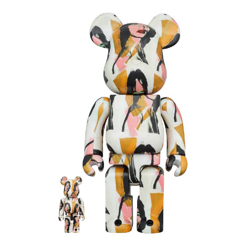 Original* Be@rbrick: Andy Warhol: The Rolling Stones: Mick Jagger