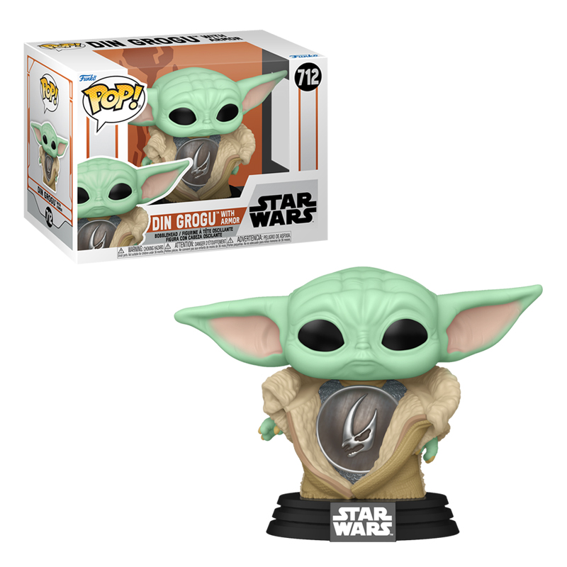 Фігурка Funko POP!: Star Wars: The Mandalorian: Din Grogu w/ Armor ...